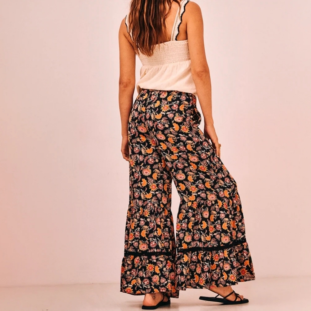 NWT NEKANE | $124 Okla Floral Palazzo Pants - Picture 2 of 2